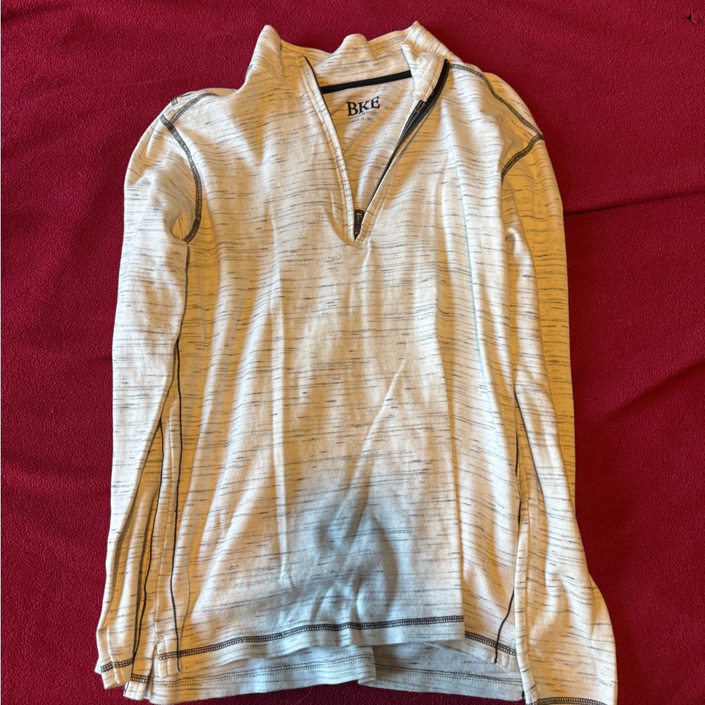 BKE Cream and Black Patterned Jacket